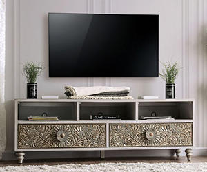 Images of Wooden curved TV Stand
