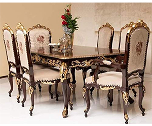 Images of Hand Carved Dining Table Set